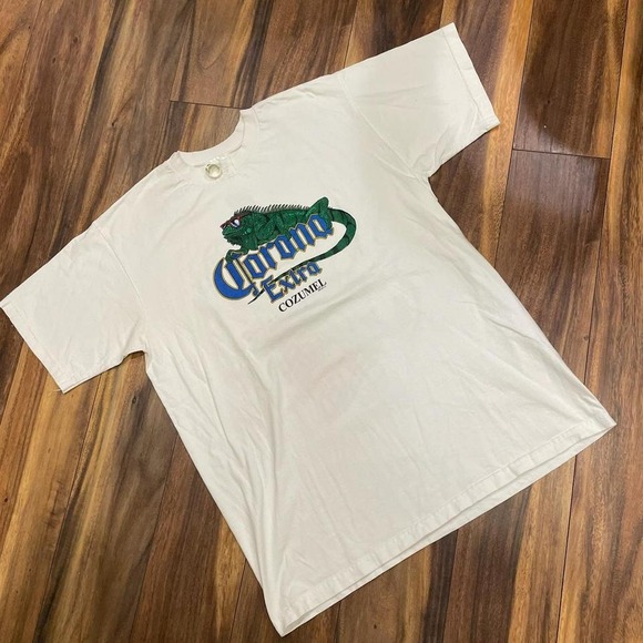 Single stitch Corona Extra white tee - Picture 3 of 6